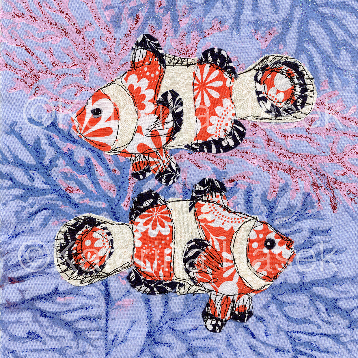 An applique image of Clownfish