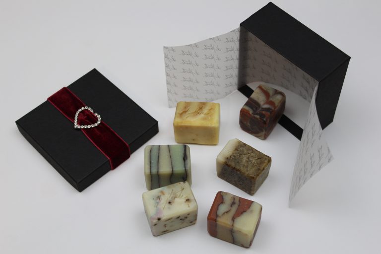 Exfoliating and Moisturising Handmade soap collection gift box